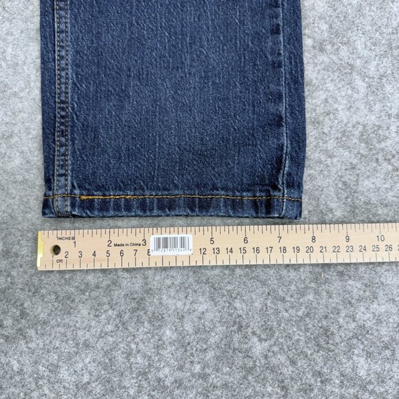 Levi's 505 Jeans Men's 34x34 Regular Fit Straight Leg Blue Denim Stonewash NEW - Picture 9 of 15